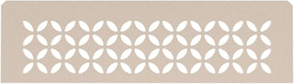 Schluter Rectangular Shelf for Prefabricated Kerdi Board SN/-SNLT Niches - 4mm Thick, Floral Design, Aluminum Material, Cream Finish - SNS1D5TSC