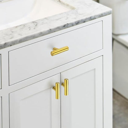 JOY DECOR 15 Pack Cabinet Knobs, Gold Cabinet Handles, 2in Kitchen Cabient Knobs, Single Hole Drawer Knobs for Dresser Drawers