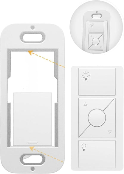SplashNColor Wallplate Brackets for Lutron Caseta Pico Remote, 1-Pack – Seamless Remote Snap-in Installation Wall Bracket for Lutron Smart Switch, Durable Wall Mount Design for Lutron Pico Remote