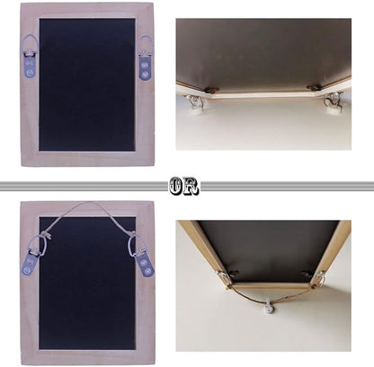 Heavy Duty D-Ring Picture Hangers with Screws, Large Wide D Ring Picture Hanging Hardware, 60 Pcs 2 Holes Picture Hooks for Mirror, Clock, Decoration, Paintings, Artwork Picture Frame