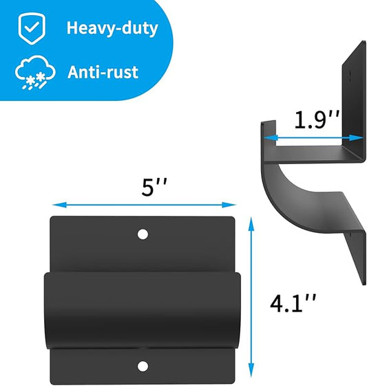 Ladder Hooks for Garage Wall,Ladder Hanger Garage Organization- Wall Mount Wheelbarrow Hanger, Patio Furniture, Chair & Ladder - Ladder Holder Wall Mount (1 Pack)
