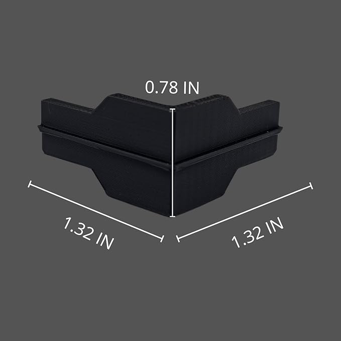 Whalen Post Insert Corner Connector for Shelving Costco (4 PCS), Black