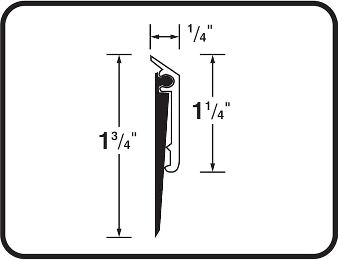 M-D Building Products 68247 All Season Aluminum Door Sweep for Bottom of Door, Heavy Duty Rubber Seal, Exterior & Interior Weather Stripping Bottom Door Seal, Commercial & Residential, (Silver, 36in)