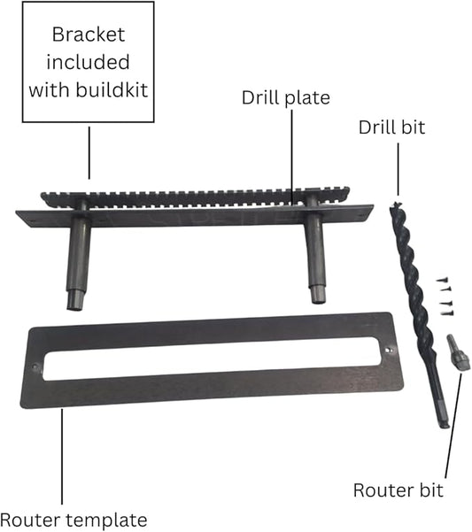 Floating Shelf Brackets - Sheppard Brackets - Easy Install - Heavy Duty (16 inch with Build Kit)
