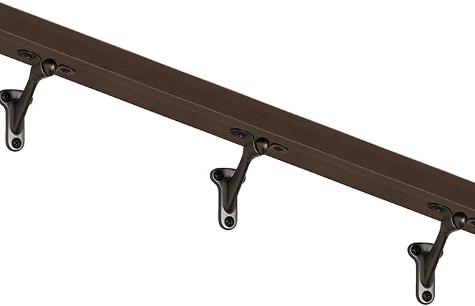 Hardware,3 Pack,3" Heavy Duty handrail Bracket Oil Rubbed Bronze,Stair Railing Bracket DIY Easy Installation Hardware