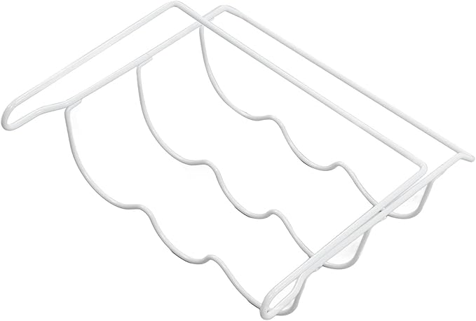 Fridge Wine Rack - Universal Refrigerator Bottle Holder Holds 3 Bottles, White, Inside Appliance