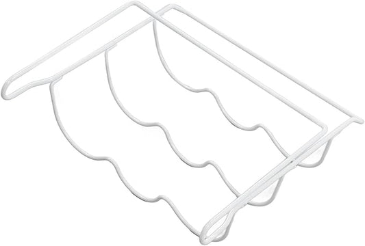 Fridge Wine Rack - Universal Refrigerator Bottle Holder Holds 3 Bottles, White, Inside Appliance