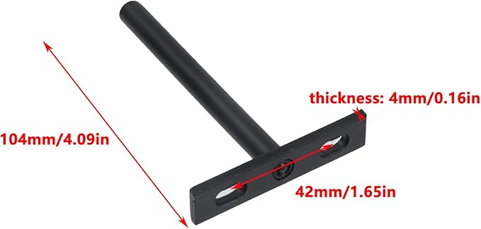 Antrader Set of 8 Floating Shelf Brackets, 4-Inch(Deep) Concealed Blind Shelf Support for Raw Wood Shelves, Matte Black, Screws and Anchors Included