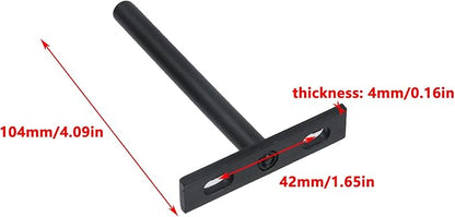 Antrader Set of 8 Floating Shelf Brackets, 4-Inch(Deep) Concealed Blind Shelf Support for Raw Wood Shelves, Matte Black, Screws and Anchors Included