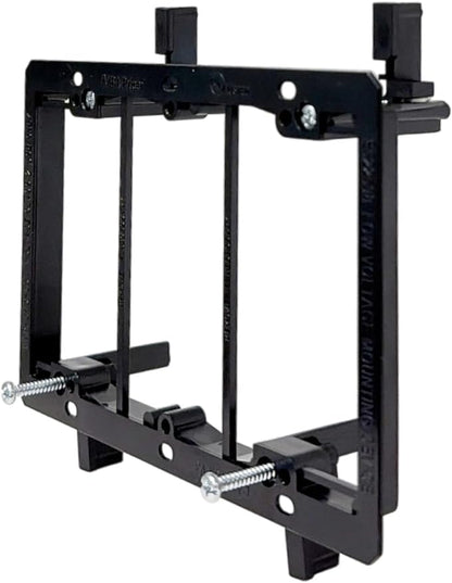 iMBAPrice 3 Gang LV3 Low Voltage Wallplate Mounting Bracket - Black