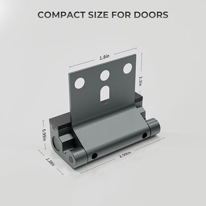 6Pack Home Security Door Reinforcement Lock, Childproof Safety Door Lock Latch Inside Stopper, Add High Security to Prevent Home Unauthorized Entry, Aluminum Construction Finish Grey