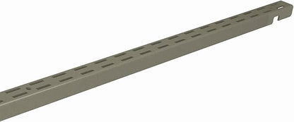 ClosetMaid ShelfTrack Nickel Standard Upright, Closet System Hardware, 30 in., Double Slot, Durable Steel for Closets, Pantries, Utility, Laundry