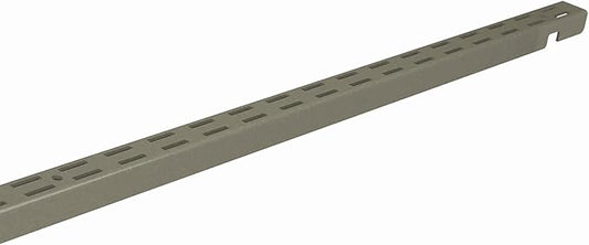 ClosetMaid ShelfTrack Nickel Standard Upright, Closet System Hardware, 30 in., Double Slot, Durable Steel for Closets, Pantries, Utility, Laundry