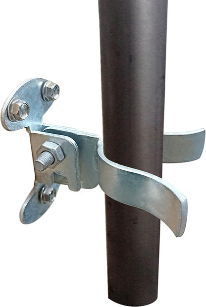 1-5/8" Flat Back Wall Mount Fork Gate Latch - Gate Latch Hardware with Screws or Lag Bolt for Gate Frames, Easily Mounts to Wooden Gate Post or Wall