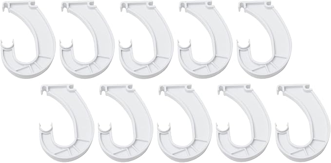 ClosetMaid 5629 Support for SuperSlide Hanging Bar, White 10 Pack