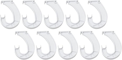 ClosetMaid 5629 Support for SuperSlide Hanging Bar, White 10 Pack