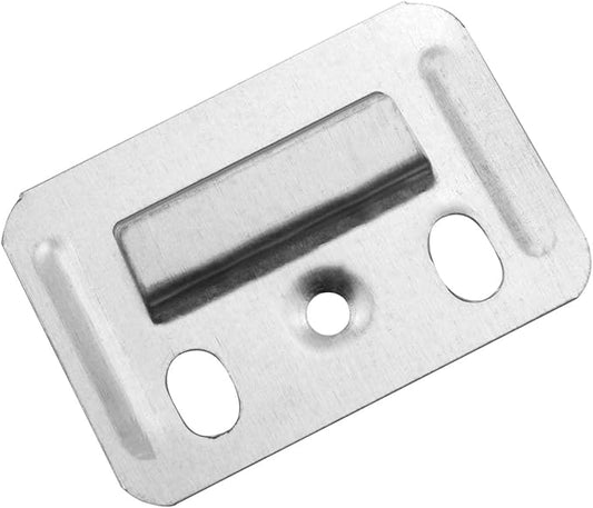 50PCS PVC Buckle Stainless Steel Wall Mounting Clips Clip Fixing Plate Wall Buckle Interlocking Hanging Bracket Couch Clips Wall Panel Fixings Furniture Fixings Hanger Wall Panel Clips