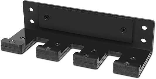 Uboway Vertical Olympic Barbell Holder - 3 Bars Wall Mounted Barbell Hanging Storage Hanger Rack Home Gym Accessory (Black)