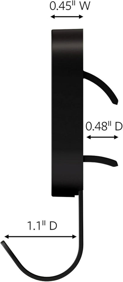 3M CLAW 15 lb. 2 Drywall Black Hooks & 2 Extra Picture Hangers, Heavyweight Hanging Solution for Backpacks, Jackets, Pictures and Room Decor, Cute Wall Hooks - 4 Pack