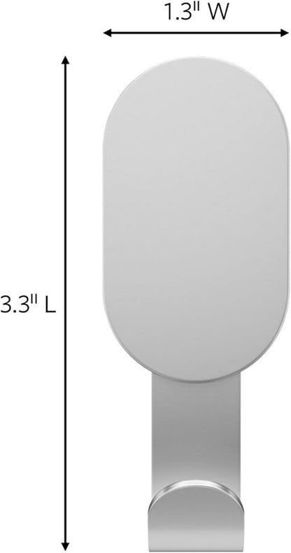 3M CLAW 15 lb. 2 Drywall Silver Hooks & 2 Extra Picture Hangers, Heavyweight Hanging Solution for Backpacks, Jackets, Pictures and Room Decor, Cute Wall Hooks - 4 Pack
