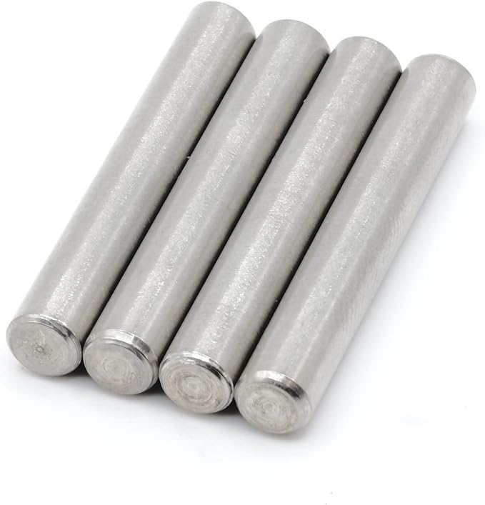 ReplacementScrews Shelf Support Dowel Pins/Pegs Compatible with IKEA Part 101324 (Ivar Bookshelf) - 6x40mm - Plated Steel Pins (Pack of 4)