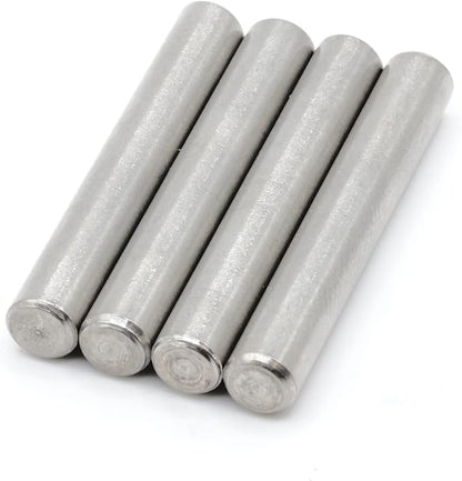 ReplacementScrews Shelf Support Dowel Pins/Pegs Compatible with IKEA Part 101324 (Ivar Bookshelf) - 6x40mm - Plated Steel Pins (Pack of 4)