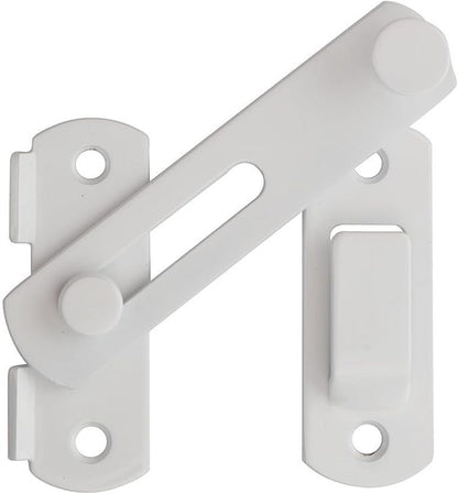 Alise 4 inch Flip Latch Gate Latches, Safety Door Lock for Barn Wood Fence Sliding French Doors,Heavy Duty SUS304 Stainless Steel Gate Hardware White Finish MS9500-W