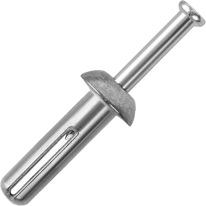 meite Hammer Drive Anchors 1/4" x 1" for Electrical Boxes Fixture, Heavy Duty Masonry & Concrete Anchors, Zinc-Plated Steel, Rust-Resistant (1 Case)