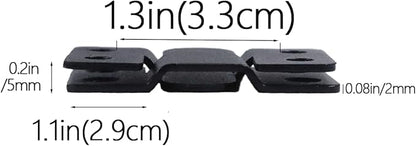 4 Pairs Stainless Steel Flush Mount Bracket Interlocking Headboard Hardware for Picture Hangers,Interlocking Heavy Duty Photo Frame Hook,Interlock Bracket Furniture Connector (Black)