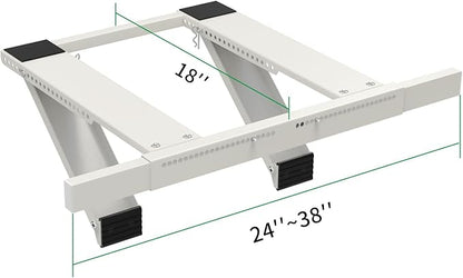Window Air Conditioner Support Bracket, Window AC Support Bracket No Drilling Required – Easy to Install Universal Window AC Mount,(up to 200 lbs)