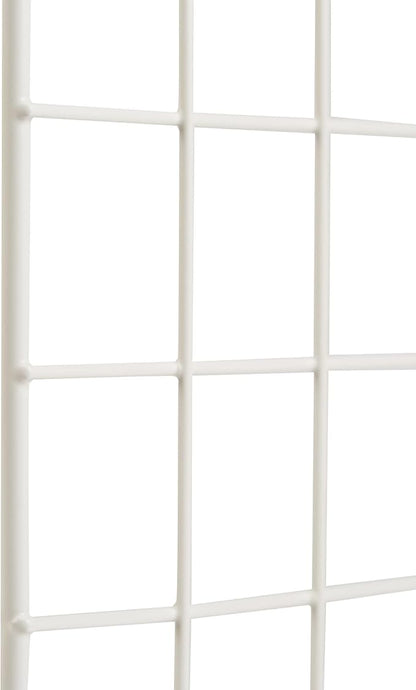 Amazon Basics Cube Wire Grid, 6-Cube, 12 x 12-Inches, White | Stackable, Storage Shelves