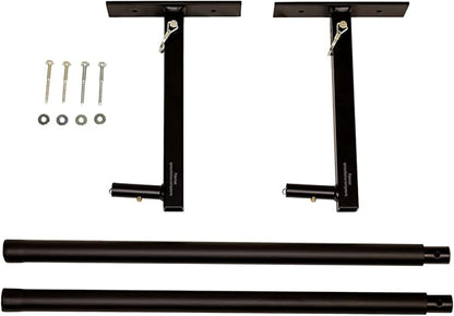 StoreYourBoard Adjustable Overhead Ladder Rack – Garage Organizer Ladder Shelf for Step & Extension Ladders - Storage Racks and Shelving for Garage Organization - Ceiling Mounted - Holds 75 lbs