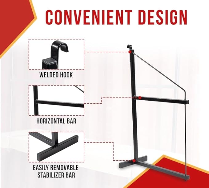 Mytee Products 4 Pack 2 Tier Shipping Container Shelving Bracket with Hooks - 19-3/4"x34, 550 lbs WLL - Black Powder Coated Steel for Heavy Duty Trailer Containers - Easy to Assemble & Remove