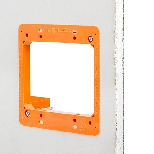 Cmple - Low Voltage Mounting Bracket 2 Gang Multipurpose Drywall Mounting Wall Plate Bracket – Dual Gang