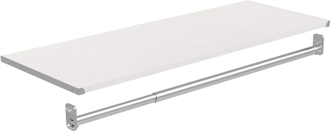 ClosetMaid Modular Closet Collection Shelf and Hang Rod Accessory Kit, 36-Inch Shelf and Hang Rod Kit