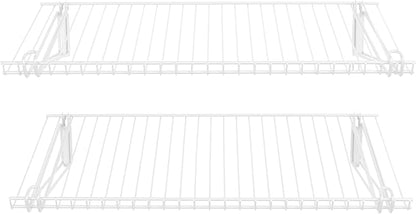 Rubbermaid Configurations 26" Shelving Kit, Set of 2 Shelves (Uprights not included), White, Expandable, Organization for Home/Laundry/Bathroom/Mudroom/Pantry/Linen Closet/Garage