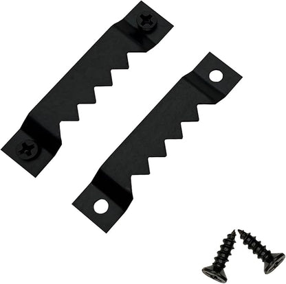 30 Pack Large Heavy Sawtooth Picture Hangers Steel Picture Hangers with Screws Picture Hang Solutions, for Hanging Clock Paintings Artwork Picture Frame Hook Photos (Black，Supports 50 lbs)