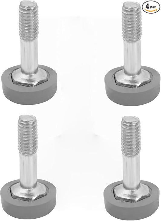 TrueCraftware-Set of 4 Decorative 1” Leveling Foot with Polyethylene Foot- Leveling Foot Plate for Wire Shelf System
