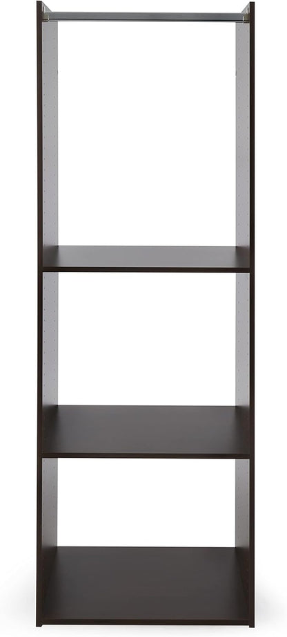 Easy Track Hanging Tower Kit Closet Storage, Truffle