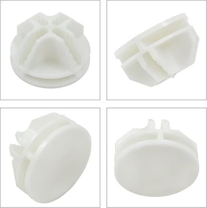 50 Pcs Wire Cube Connectors, Plastic Grid Cube Organizer Connector for Modular Closet Storage Organizer and Wire Shelving (White)