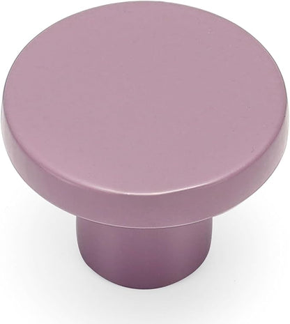 Ravinte 1 Pack Cabinet Knobs Purple Kitchen Cabinet Knobs Round Dresser Drawer Pulls Closet Door Pulls 1-1/5 Inch