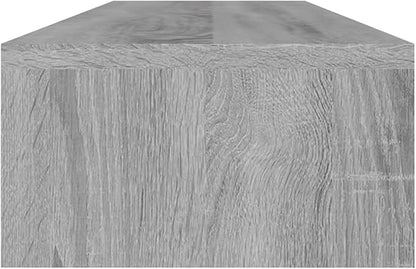 vidaXL Monitor Stand, 2 Tier Desktop Monitor Stand Riser, Storage Desk Organizer, Computer Keyboard Stand, Gray Sonoma Engineered Wood
