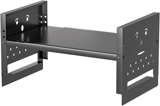 Adjustable Top Storage Shelf for Refrigerator or Washer, Dryer Countertop, Expandable Storage Shelves for Kitchen, Laundry Room and Dorm Room (Gray)