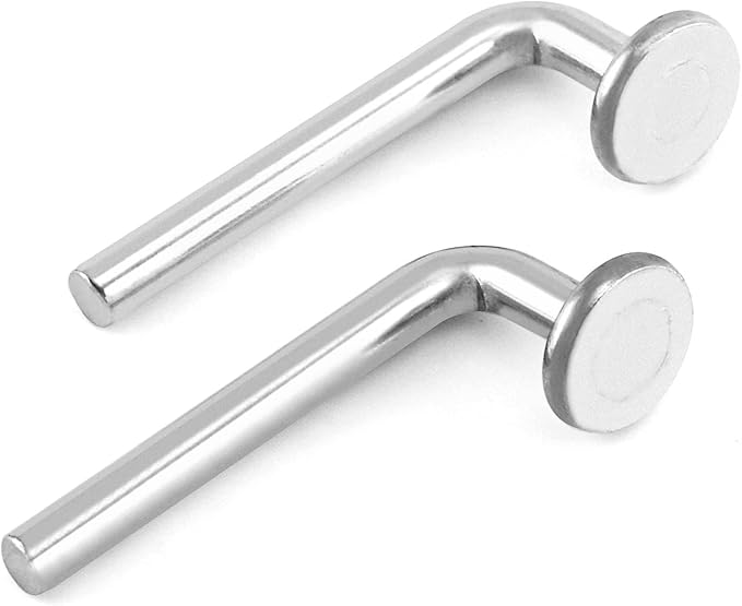 QWORK Pallet Rack Drop Pin, 100 Pcs M7x55mm Accessory Shelving System, Heavy Duty J Bolt Safety Universal Pins, Cross Beam Locker Drop Pin for Warehouse, Home