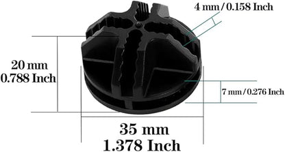 40Pcs Wire Cube Connectors Plastic Storage Cube Connectors, Wire Grid Cube Organizer Connector for Modular Closet Storage Organizer and Wire Shelving, Black