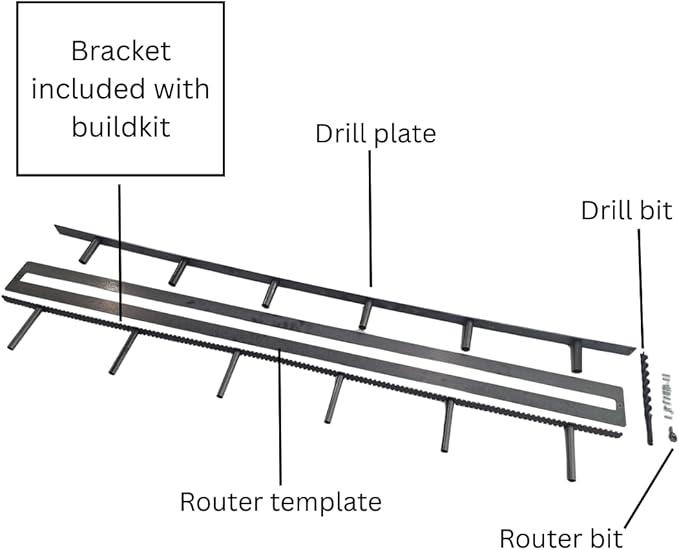 Floating Shelf Brackets - Sheppard Brackets - Easy Install - Heavy Duty (70 inch Build Kit)