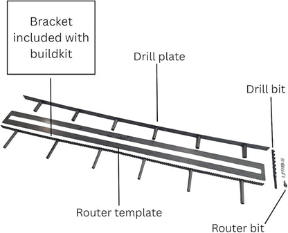 Floating Shelf Brackets - Sheppard Brackets - Easy Install - Heavy Duty (70 inch Build Kit)