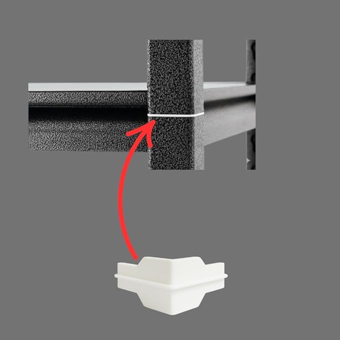Whalen Post Insert Corner Connector for Shelving Costco (4 PCS) (White)