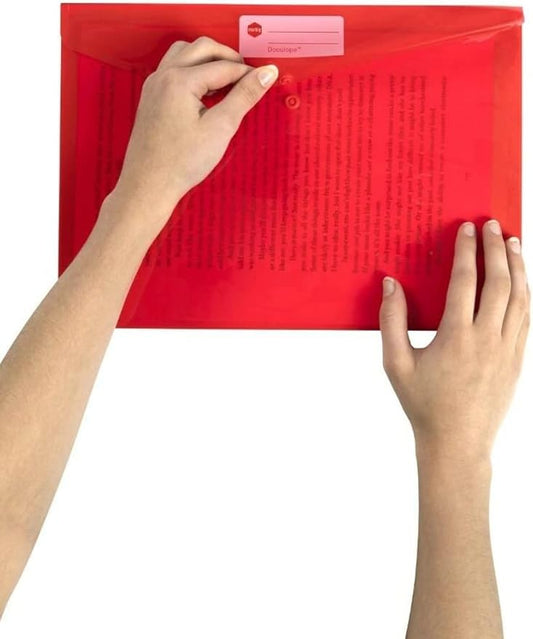 MARBIG(R) 2015003 Doculope A4 Document Wallet (Red)