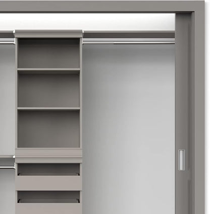 ClosetMaid Modular Storage Shelf and Hang Rod Kit, Taupe